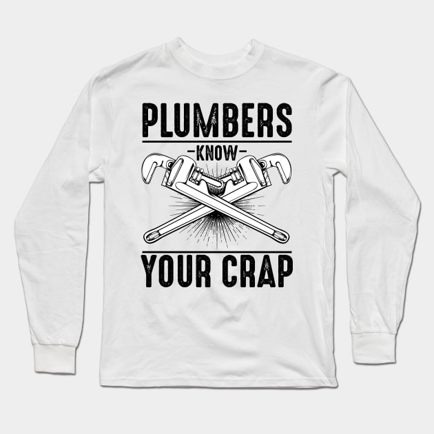 Plumber Long Sleeve T-Shirt by Lumio Gifts